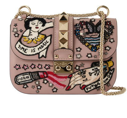 Rockstud Tattoo Shoulder/Crossbody, front view